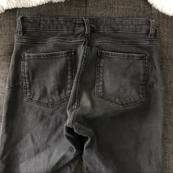Zara Moto skinny gray jeans Ankle length Size 26 - Picture 7 of 7